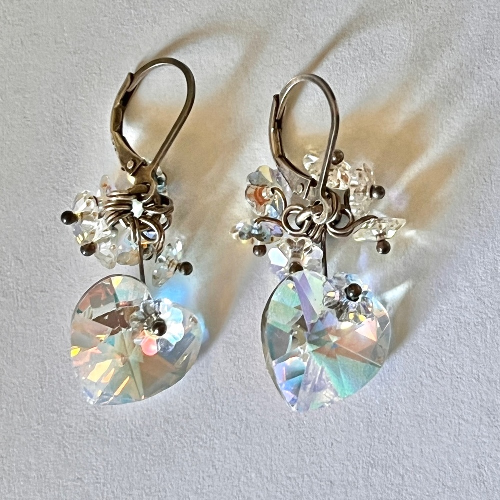 Sterling silver Swarovski crystal earrings
